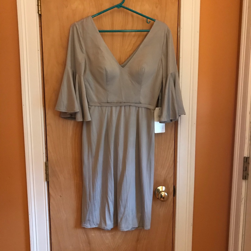 Custom satin dress